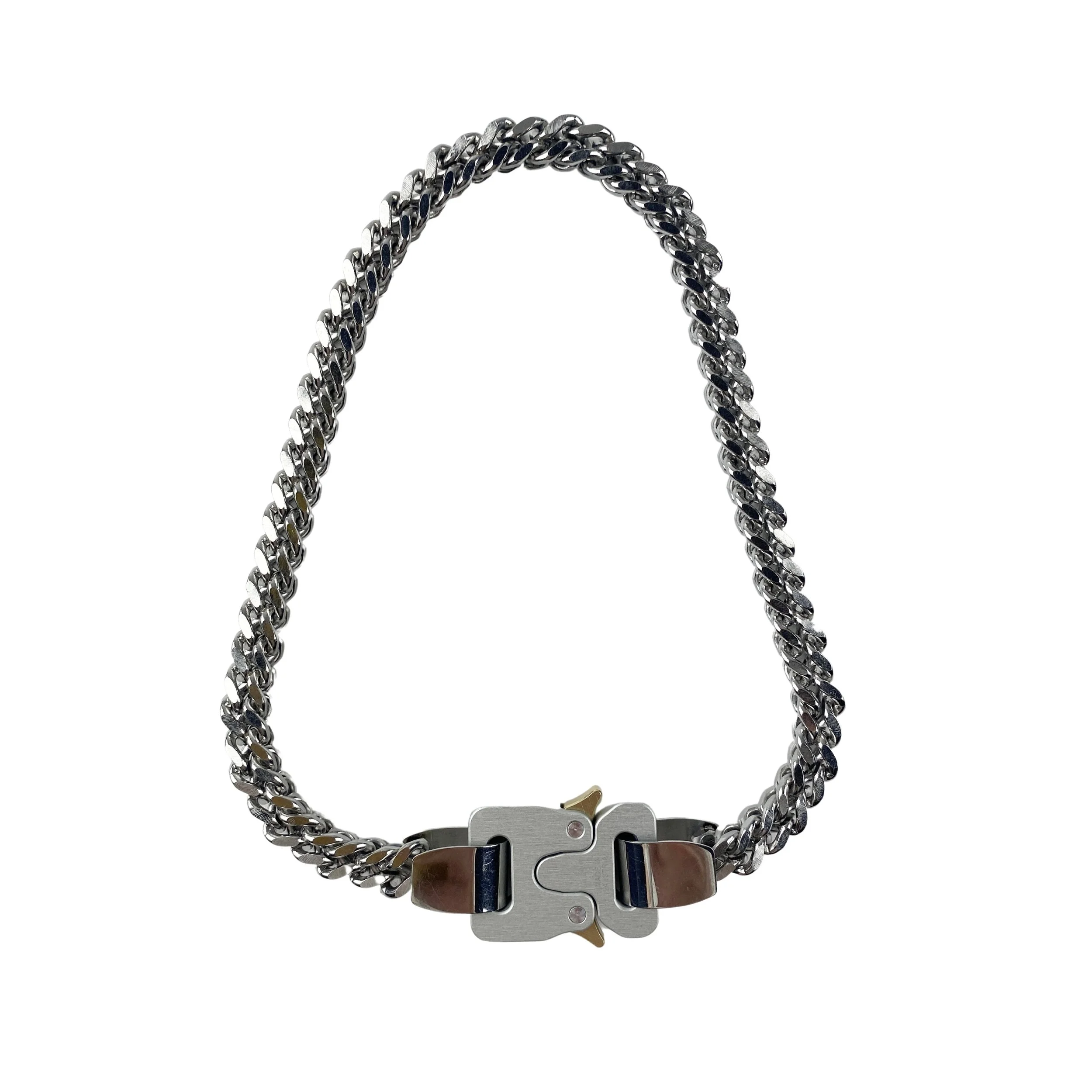 ★ALYX★ Buckle Necklace Silver AAUJW0221OT01GRY0002 MARKED EU: Alyx Buckle Necklace